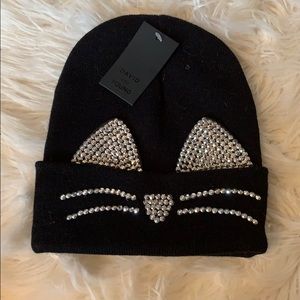 Cat Beanie (with rhinestones)